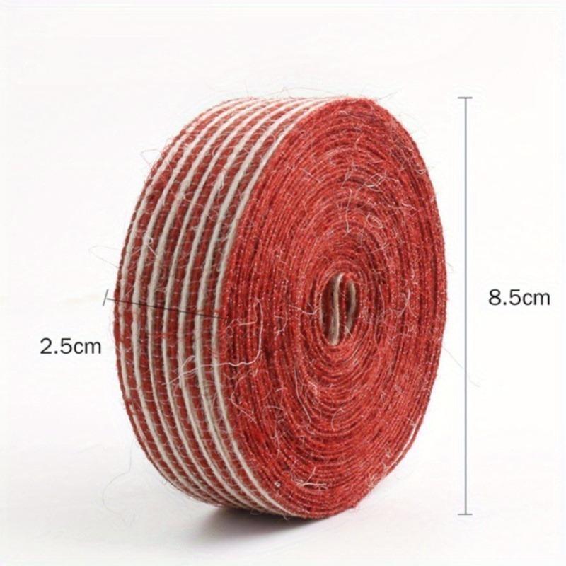 Vintage-Inspired Burlap Ribbon Set - 0.98inch/10 Yards Natural Jute Fabric for Wedding Decor Crafts Bows