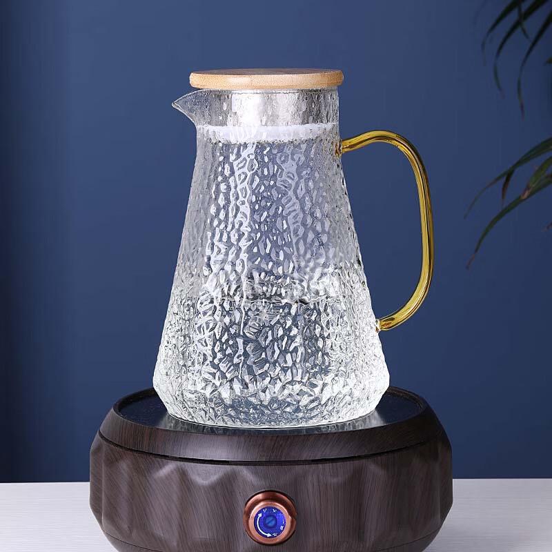 Segana Hammered Glass Pitcher & Drinkware