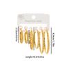 Gold-Plated Stainless Steel Heart and Star Hoop Earrings, Non-Fading, Large and Exaggerated Design.