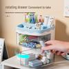 Creative Cartoon Transparent Pen Holder - Stylish Desk Stand for Office & Students