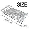 4Pcs Black BBQ Grill Net Non-stick Bread Cooling Rack Baking Cooling Rack  Cooling Grid Tools