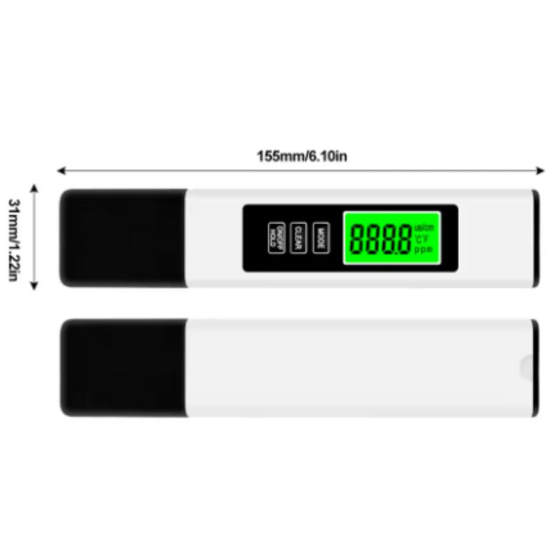 3 in 1 Portable Water Tester TDS Meter EC Meter Temperature Meter for Drinking Water Aquariums Hydroponics Pools