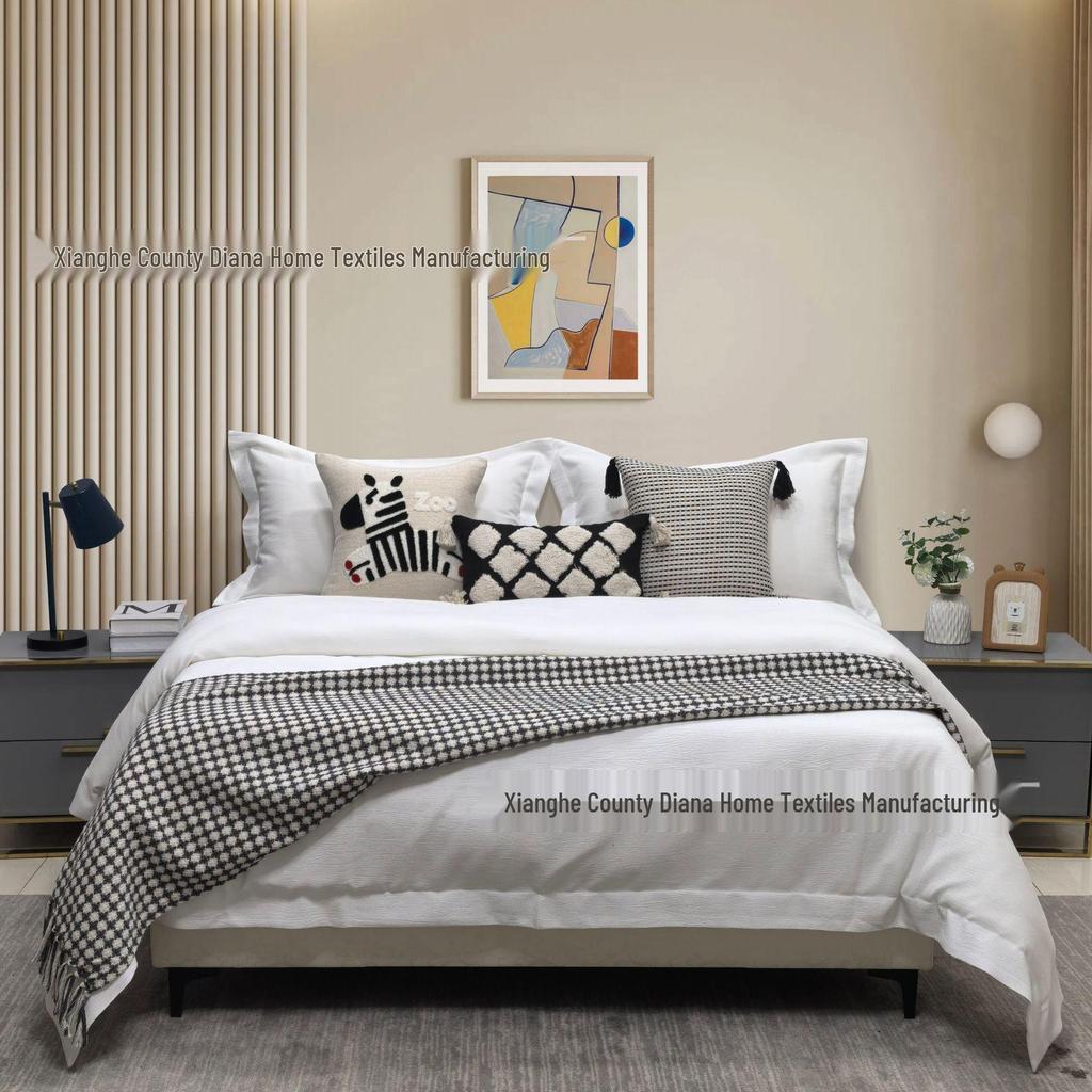 Modern Minimalist Italian Light Luxury High-End Furniture and Bedding Collection