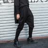 Pantaloni Harem Elastici Talie Medie pentru Femei Croială Largă Pantaloni Conici Culoare Solidă Bumbac Cusături Punk Streetwear Primăvară Casual Pantaloni Lungi