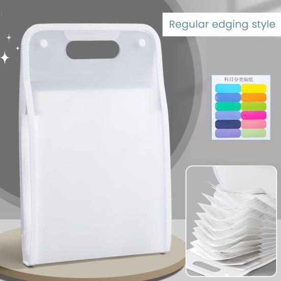 File Folder with Handle Large Capacity Portable Document Holder Waterproof