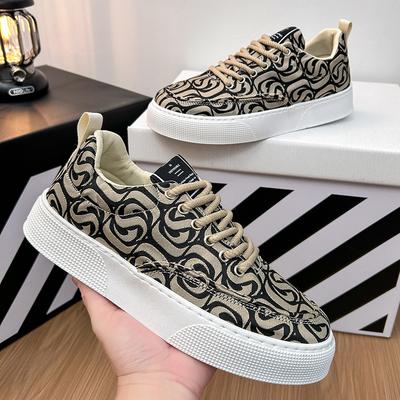 Męskie buty deskorolkowe nowe niskoprofilowe miękkie podeszwy wszechstronne modne buty męskie modne modne drukowane haftowane płaskie płócienne buty casualowe
