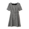 Jill by Jill Stuart Women's Ecru Double-Breasted Tweed Mini Dress