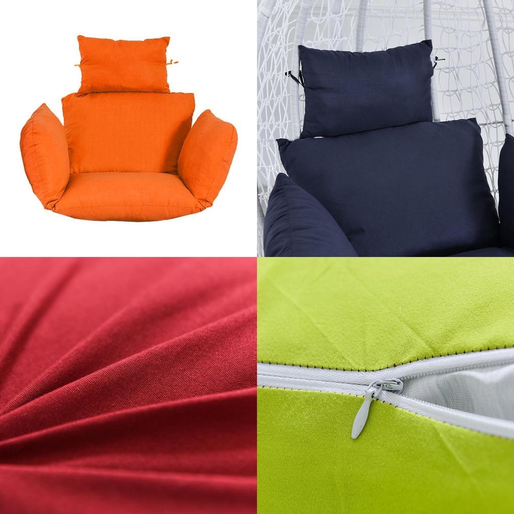 Comfy Rattan Swing Chair Cushion With Thicker Material And High Back Design
