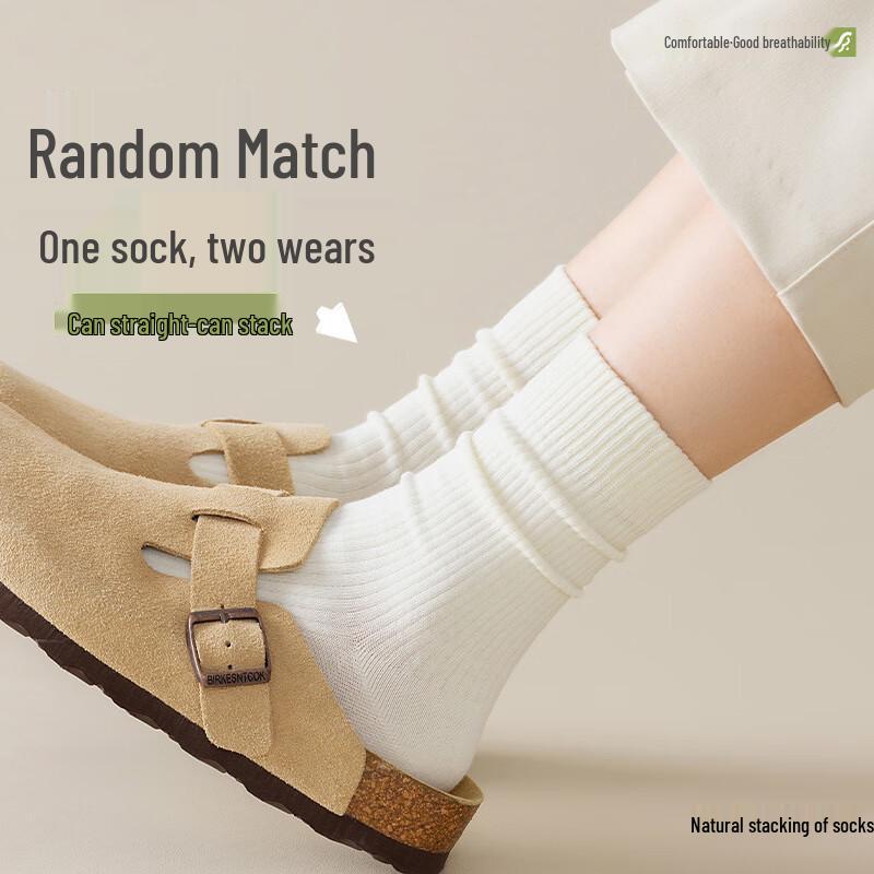 Yalu Women s Mid-Calf Socks One Size