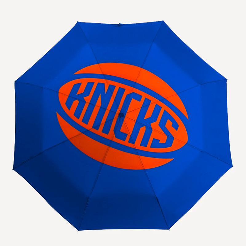 1pc New York Knicks Umbrella, Sun Protection, And UV Shielding. It Has Eight Sturdy Ribs for Outdoor Use And Perfect As a Holiday Gift