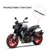 Motorcycle Chain Guard Real 3K Carbon Fiber Long Modification Replacement for MT‑09 2017‑2018