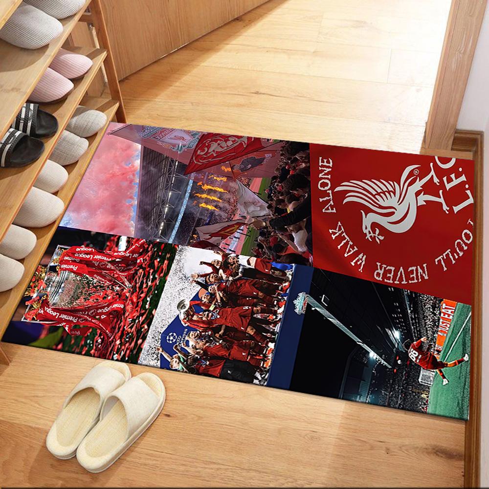 Liverpool Football Club Floor Mat Perfect For Decorate Room Foyer Bedrooms Outdoor Antislip Carpet Office Home Decor