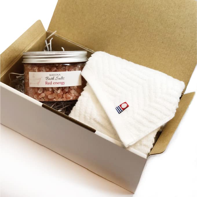 MAYUNA Bath Salt Gift Red Bath with Imabari A Luxurious Bath Salt Perfect for Thank You Retirement and Other Special This Popular Himalayan Rock Salt