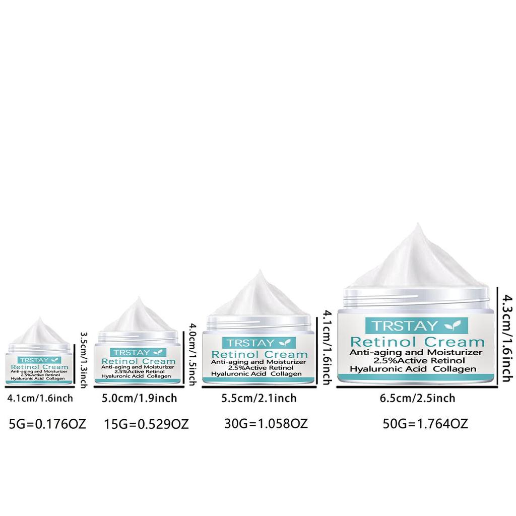 Retinol Cream Anti Aging Moisturizing Agent 2.5% Active Retinol Hyaluronic Acid Collagen Moisturizing Cream