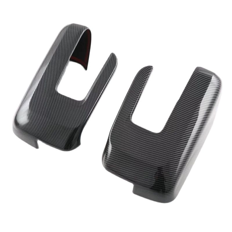 For Ford F-150 F150 2015-    ABS Carbon Fiber Door Rearview Mirror Cap Frame Cover Trims Car Styling Accessories