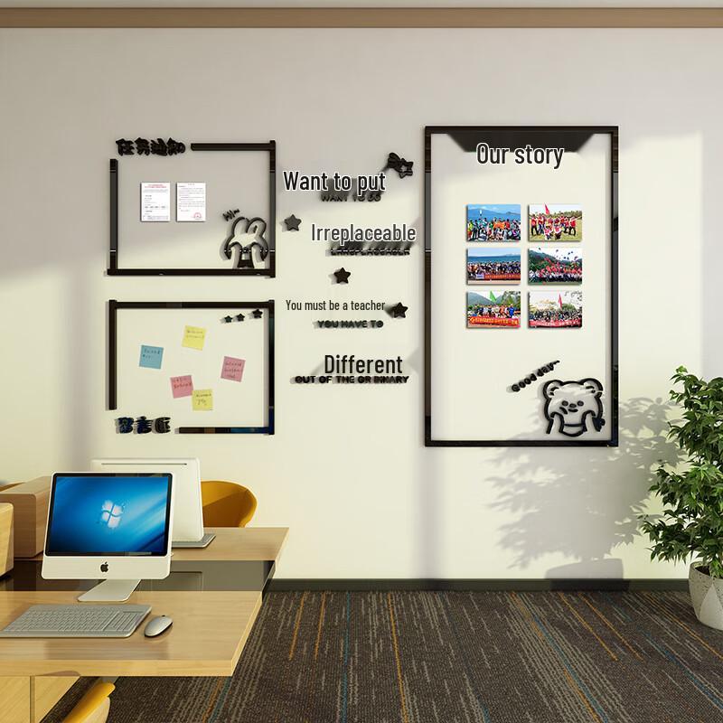WEZHO Corporate Culture Wall Sticker with Employee Display