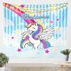 Castle Fairy Rainbow Tapestry Colorful Gradient Tapestries Art Home Decoration Bedroom Decor Living Room Door Starry SkyTapestry