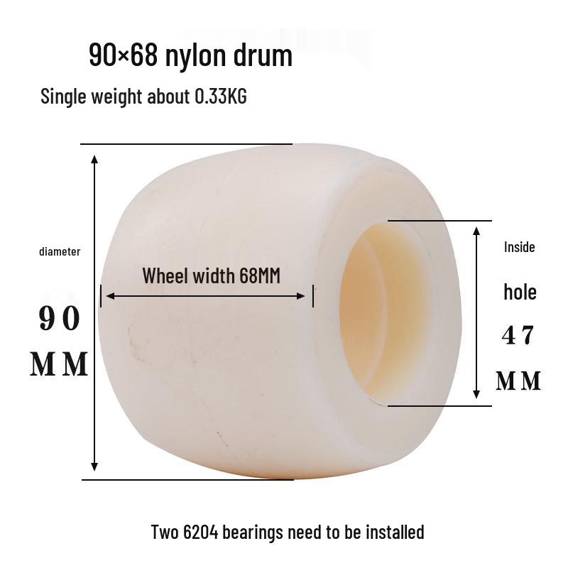 Transpalet Hidraulic Roți Nailon și Miez de Fier Accesorii Stivuitor PU