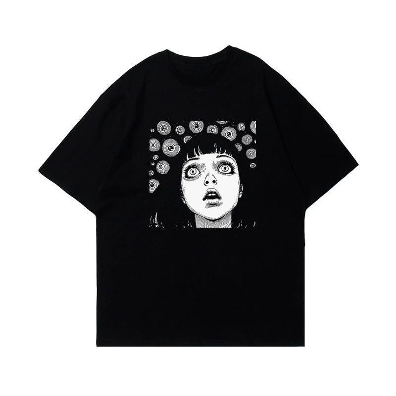 

Illustration Gothic Y2k Street Fashion Trend White Casual TShirt Mens and Womens Luxury Brand Top S