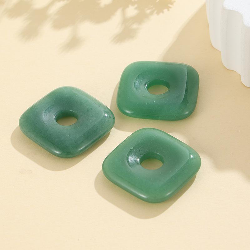 30mm Naturstein Kristall Achat Pi Xiu Quadrat DIY Schmuckzubehör