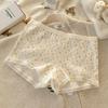 Spring Floral Cotton Women's Antibacterial Low-Rise Underpants with Extended Crotch and Safe Anti-Exposure Design