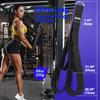 Corda per Tríceps da Allenamento Fitness Pull Down Accessorio per Cavo Allenamento Forza Bicipiti Tricipiti Trazione Doppia Trama Elastica di Tensione