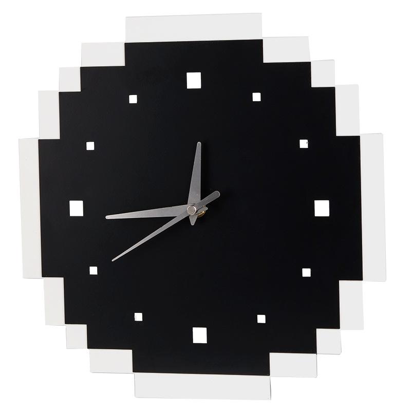 

Креативная мозаика металлические часы орнамент искусство мультфильм абстрактные часы модель комнаты настольные мягкие украшения украшения