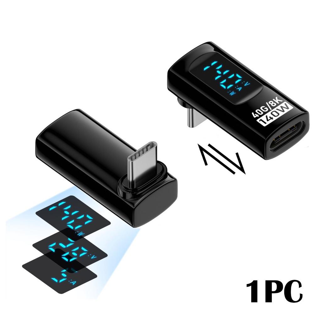1PC Digital Display USB4 Type-C Converter 8K 60HZ OTG Adapter Power Meter Tester  Mobile Phone