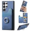 Case for Galaxy S26 Ultra - TPU+PC+Leather/PU, Blue, With Stand