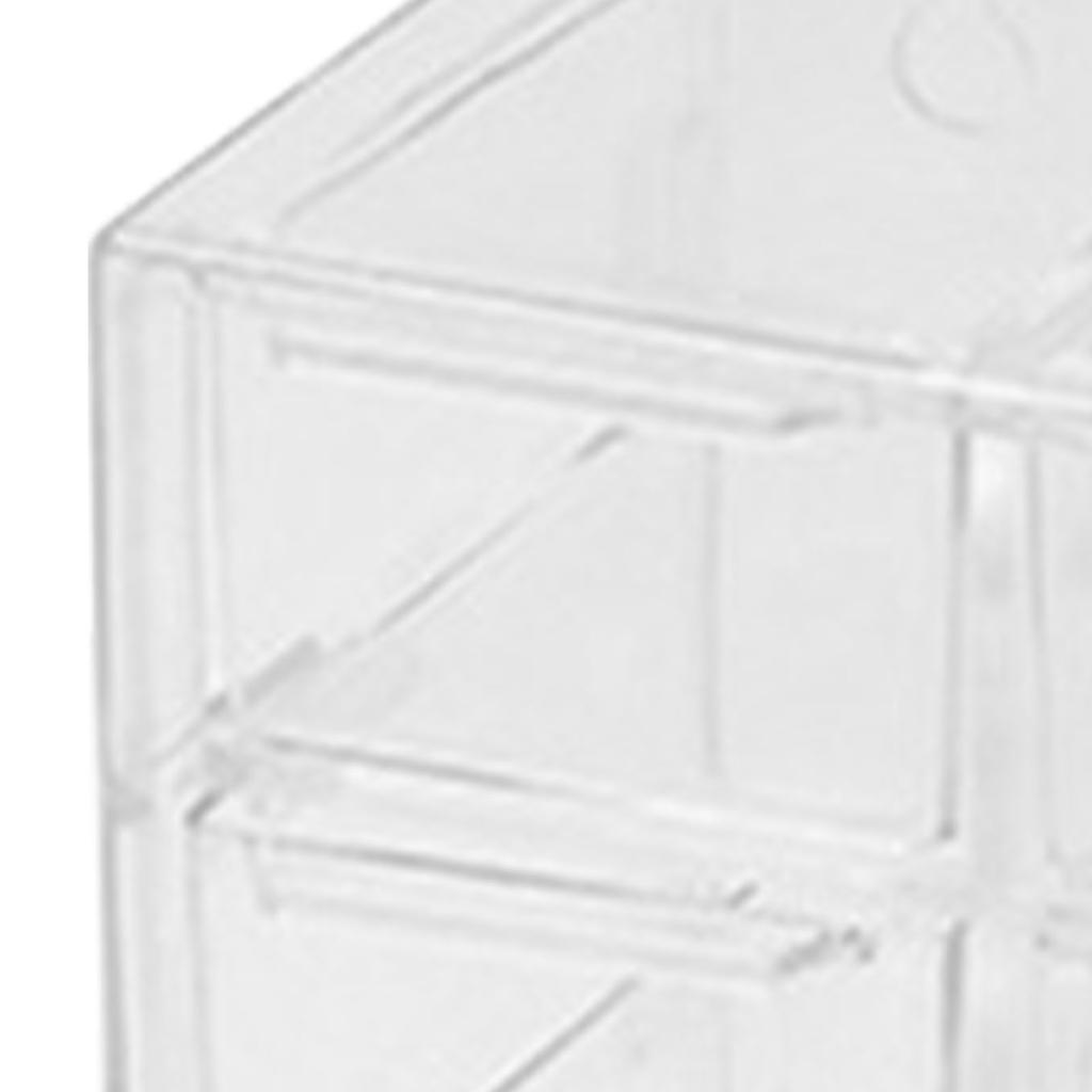 Grid Storage Box Dustproof Transparent Plastic Container Organizer for Jewelry Necklace DIY Art Craft 9 Compartments