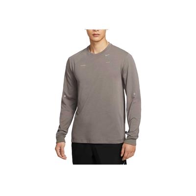 Primary Dri-FIT Skin-Friendly Round Neck Long Sleeve Quick-Dry T-Shirt Men Tops Light-Gray IM9683-289