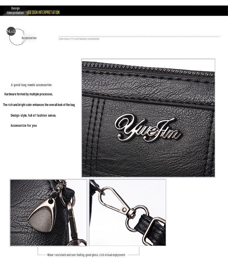 2024 New Korean Style Embroidered Crossbody Handbag for Middle-Aged Moms