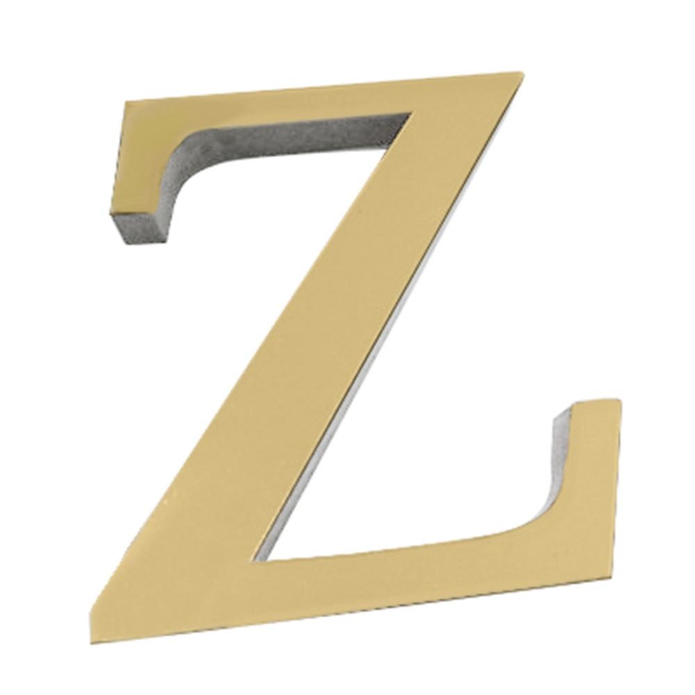 10CM 26 English Letters Wall Sticker 3D Mirror Acrylic Gold Wall Sticker Decals Self-Adhesive Home Party Decor Wall Art Mural
