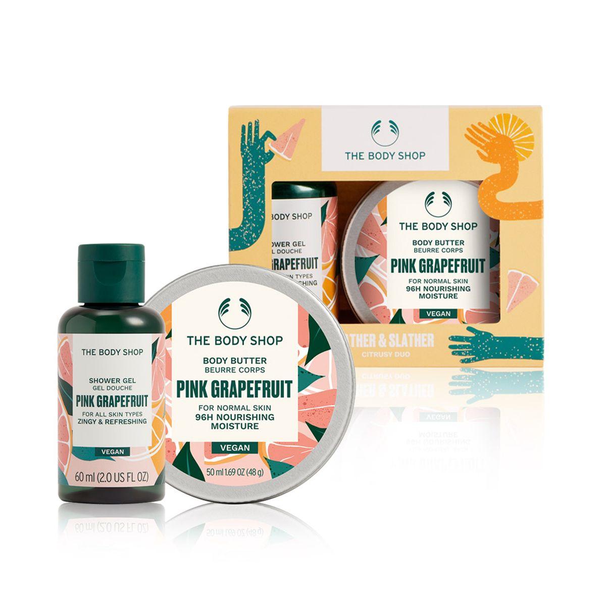Travel-size Pink Grapefruit Shower Gel & Body Butter Gift Set (888195)