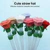 1/9Pcs Silicone Straw Caps for 30/40 Oz Cup Cute Flower Shape Straw Toppers for Tumbler 10mm Dust-Proof Drinking Straw Covers Reusable Tips Lids