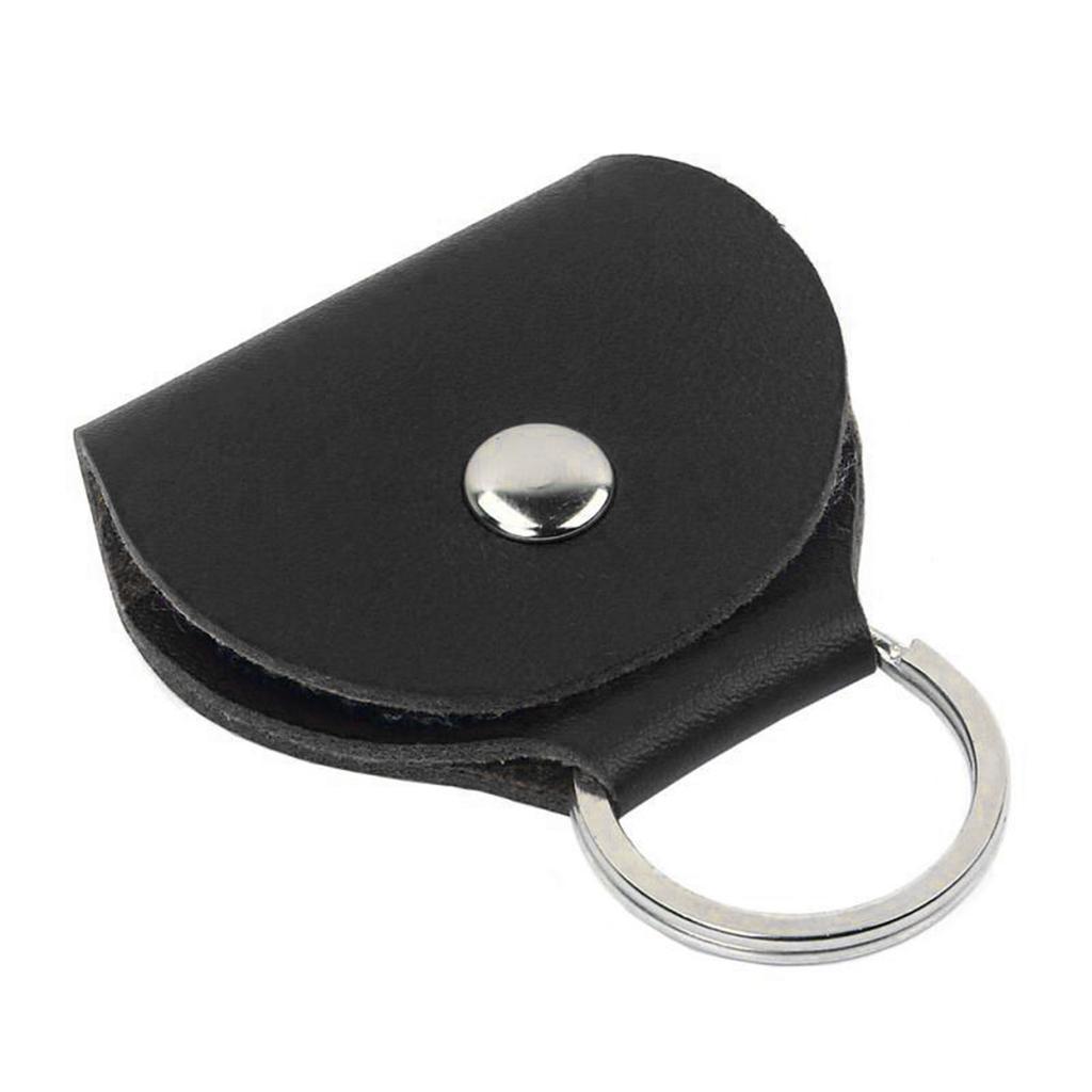 Guitar Pick Holder Case PU Simple Portable Multifunctional Guitar Pick Bag Keychain Gifts
