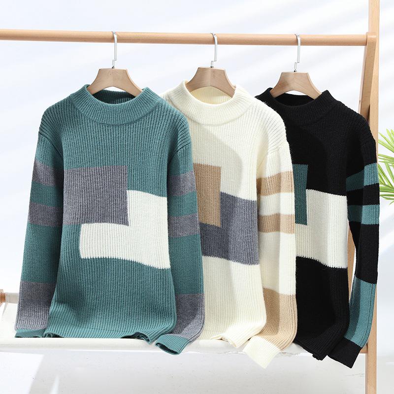Men's Casual Half-High Collar Sweaters - New for Autumn/Winter 2024