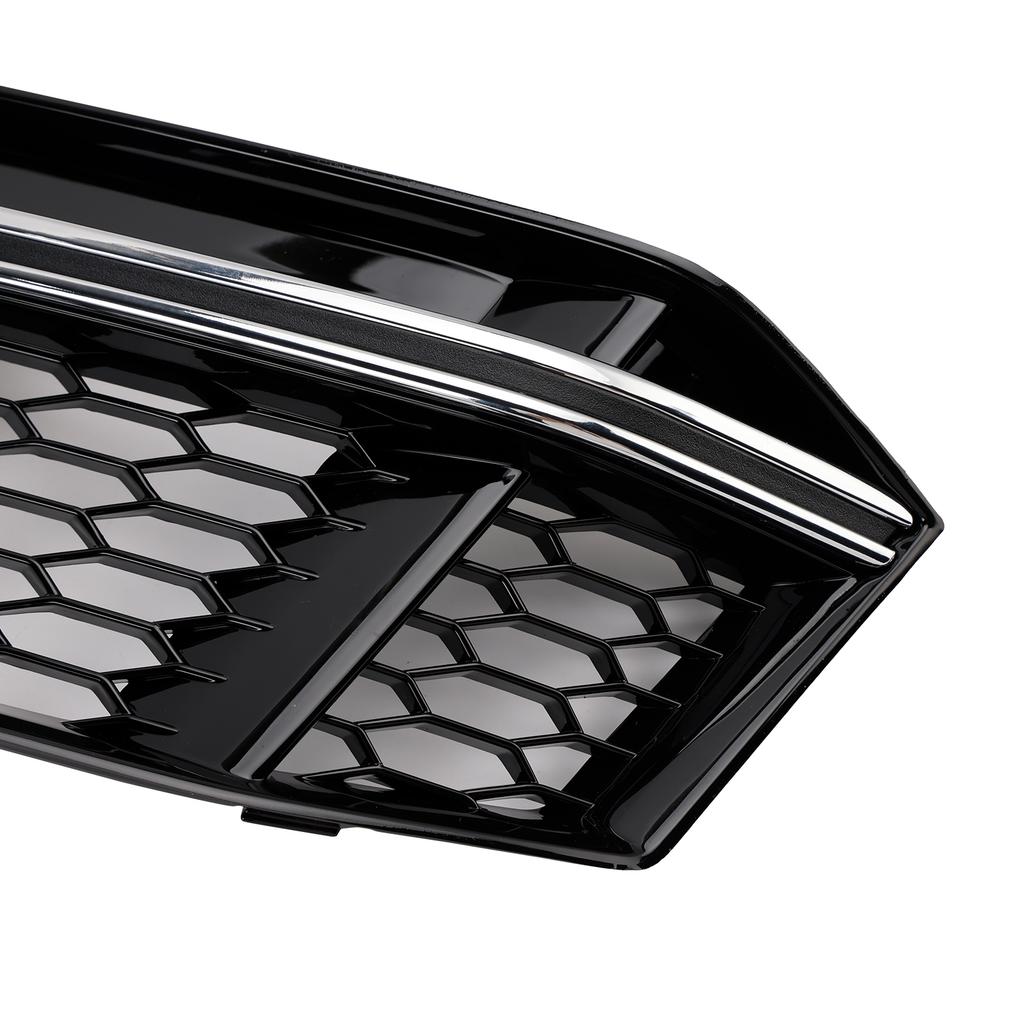 2PCS Fog Light Cover Grille Grill Fit A4 B9 S-Line S4 2016-2018