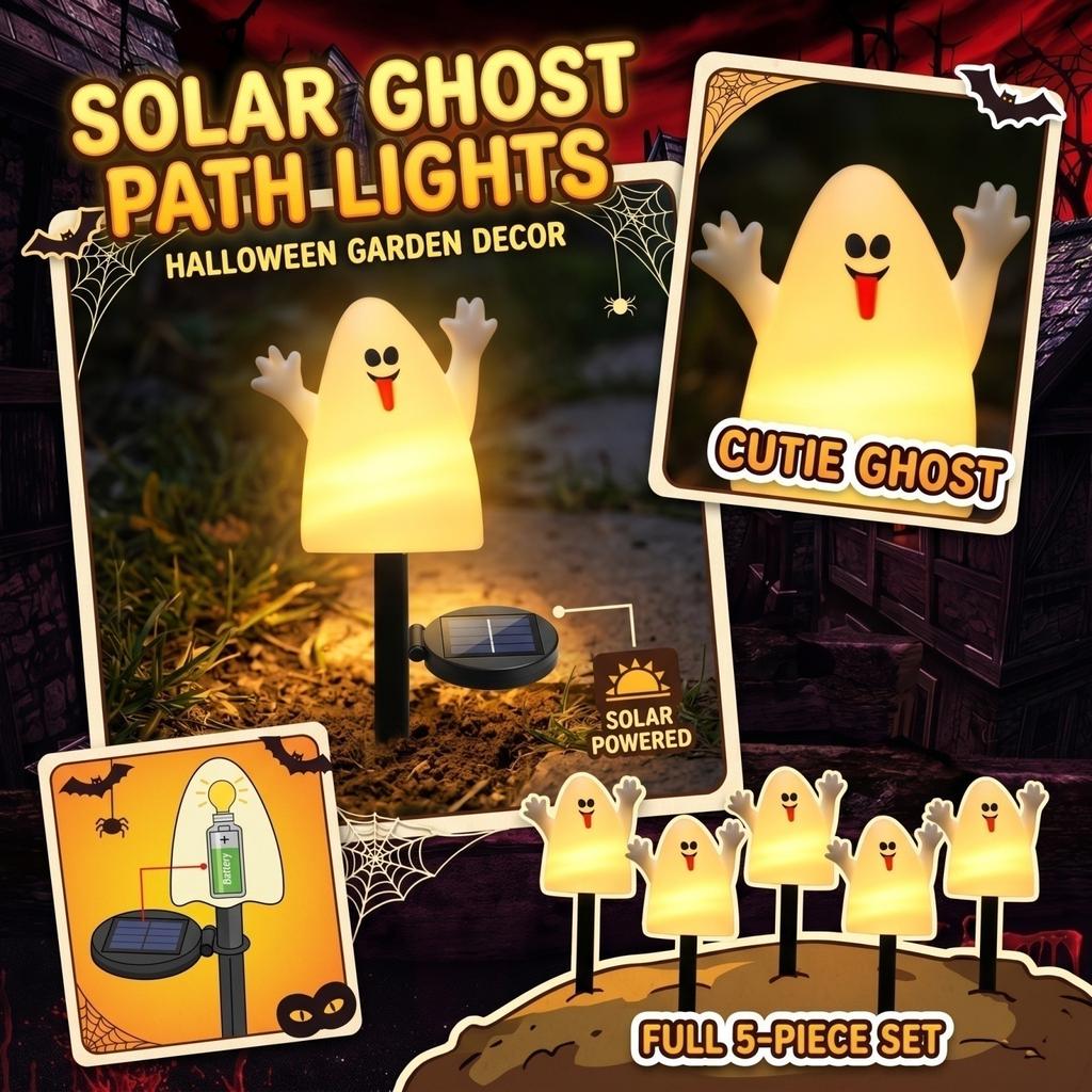 Halloween Ground Stake Lights for Outdoor Garden Decoration