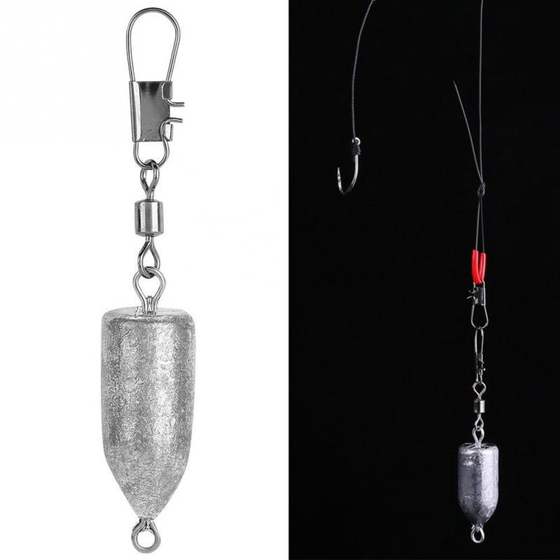 Buy Anti Dust Durable Lead Sinkers Weights Bullet Shaped Fishing Sinker Tackle at affordable