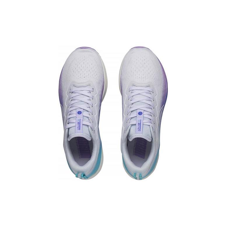 Li Ning Red Hare 6 Rutschfest, Abriebfest, Atmungsaktiv Niedrig geschnittene Laufschuhe Damen Weiß Blau Lila ARMT016-7