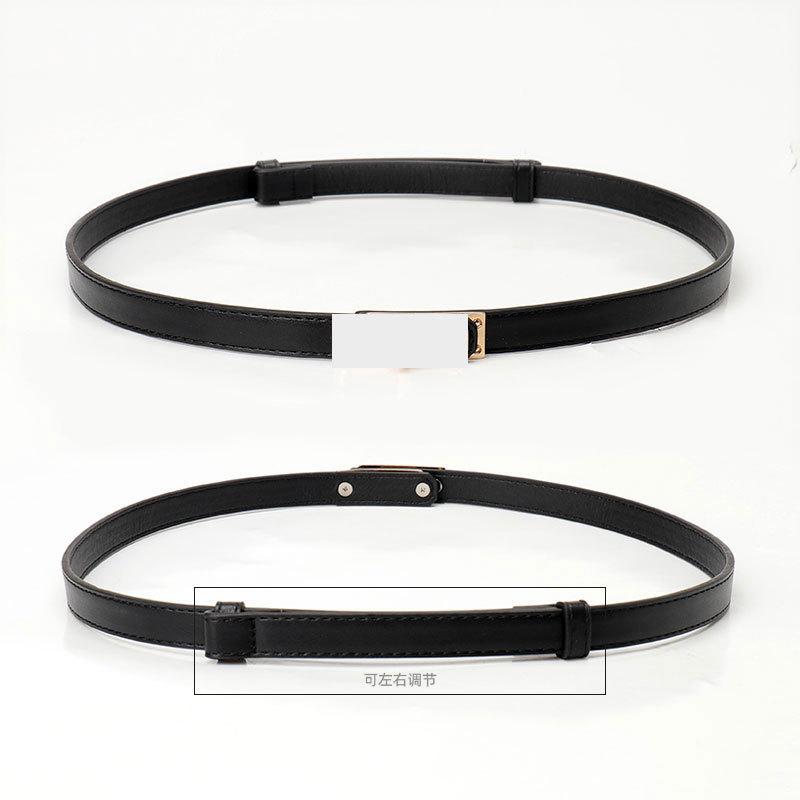New High-end Lock-button Slim Waist Belt Women's Dress, Cinched Waist Sweater, Suit Decoration, Adjustable Women's Belt