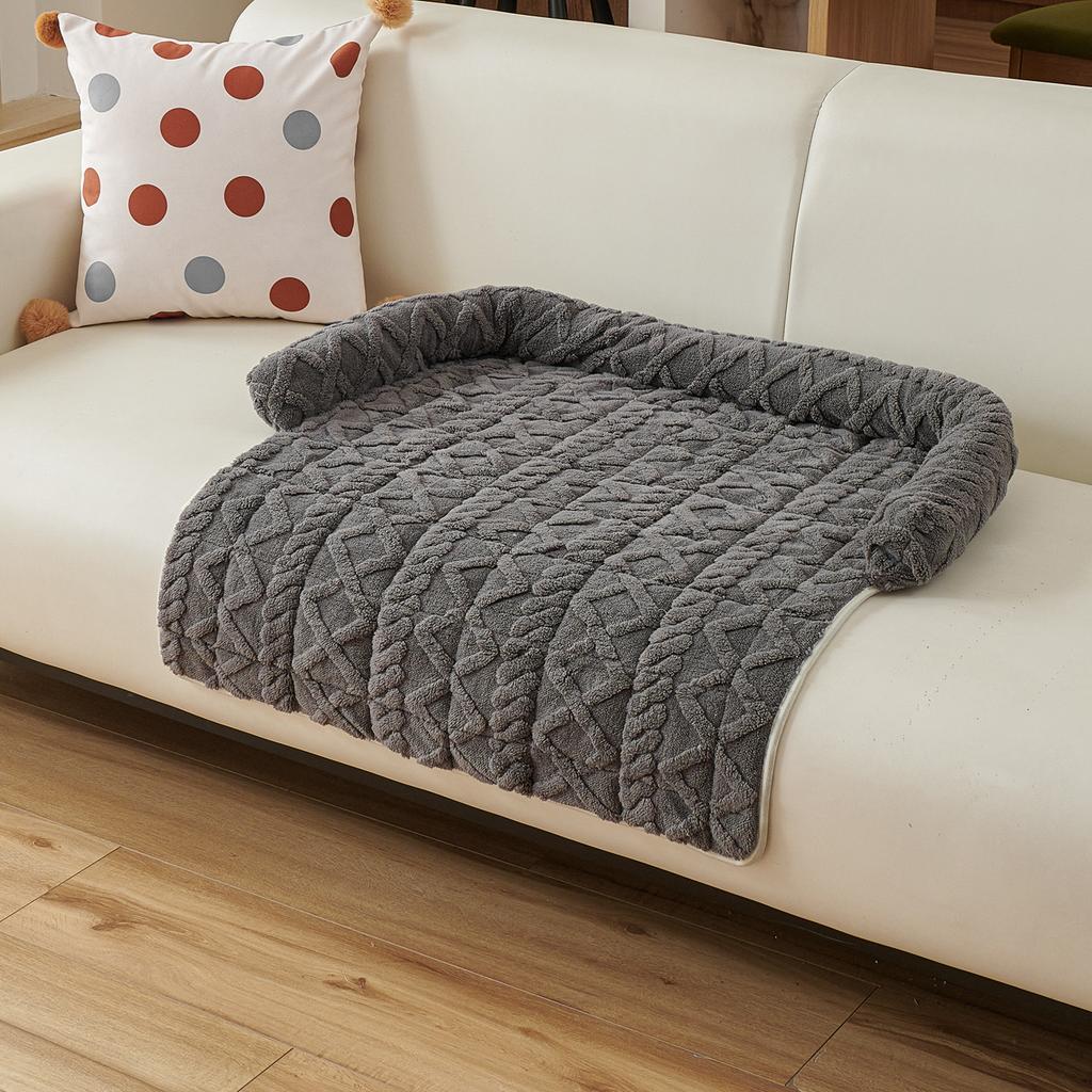 Haustierbett Sofa Hundehütten Indoor Hunde Zubehör Betten für Kleine Mittlere Große Hunde Bett's Haus Kissen Verdrehter Plüsch Katzen Hunde Matte