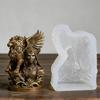 Sturdy Lioness Wing Masked Woman Silicone Candle Mould For Enthusiasts And Craft Lovers