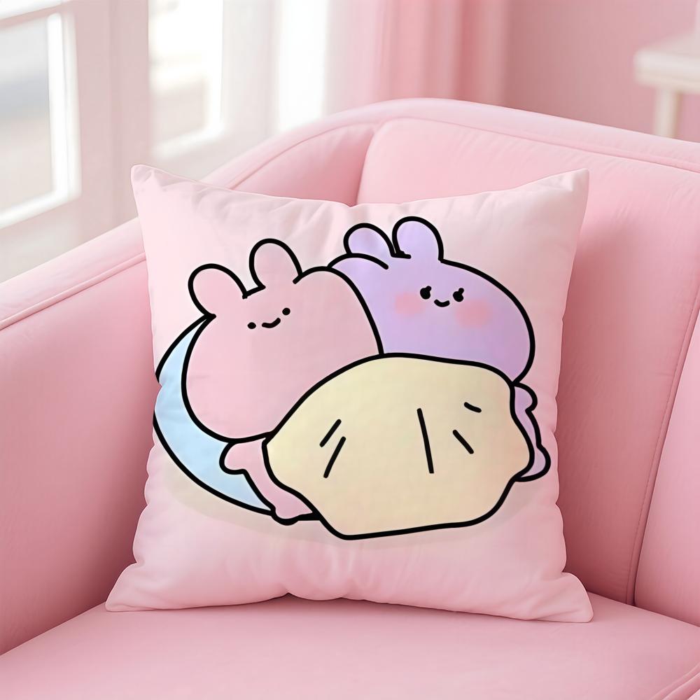 Asamimichaan Asleep Cushion Cover Home & Car Multi-Scene Pillow Cover - Reversible, Soft & Durable for Daily Use