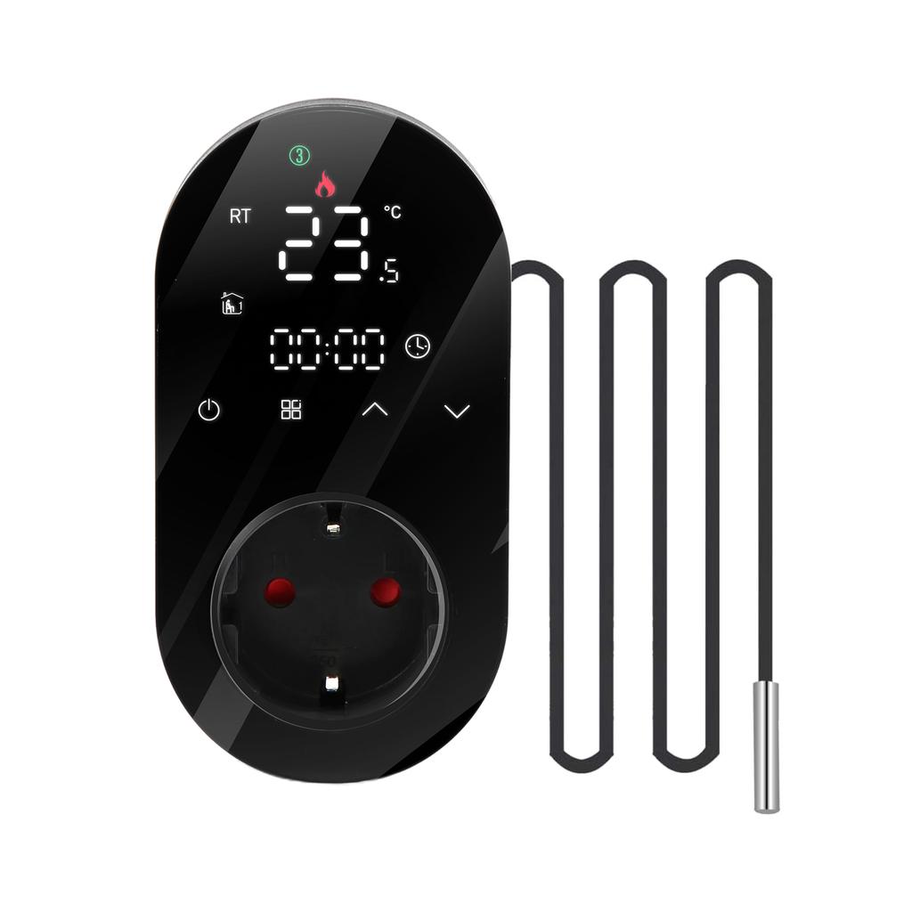 WiFi Digitale Thermostaat Uitgangsstekker 16A Uitgang Tuya App Spraakbesturing Socket Temperatuurregelaar