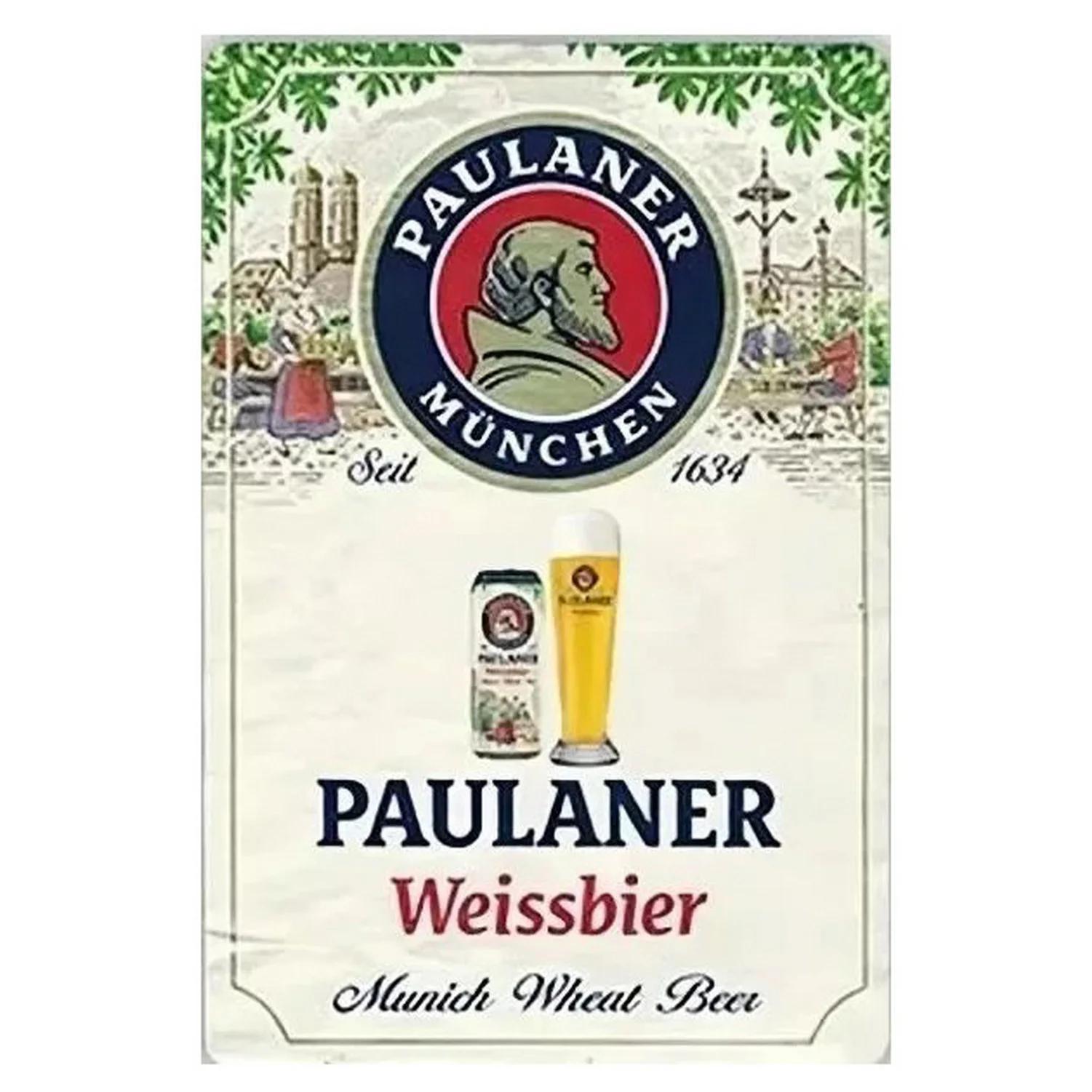 

Металеві бляшані таблички Цюріх Paulaner Настінна декоративна табличка Вінтажний арт-постер Залізна картина для чоловічої печери Дому Кафе Саду Клубу Бару 20x30cm