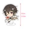 Acrylic Panel Ornaments Acrylic Stand Bungo Stray Dogs Dazai Osamu Oda Sakunosuke Figure Model Plate Desktop Decorate Xmas Gifts