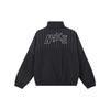 New Nike Women's Logo Stripe Stand Collar Casual Jacket Black FV6187-010