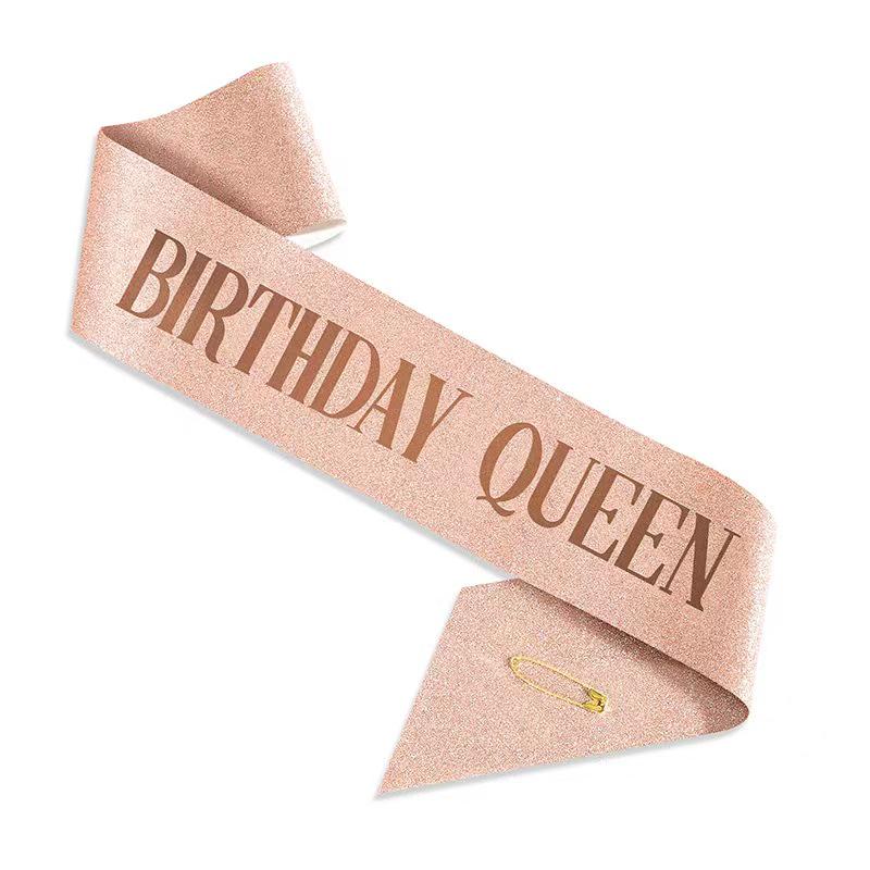 

Европейская и американская корона на день рождения, повязка на голову, заколка для волос - С Днем рождения